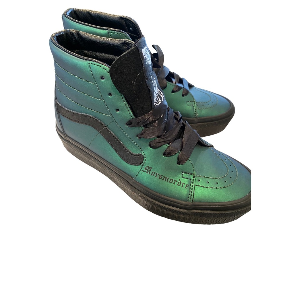 Vans‎ Harry Potter Morsmordre Green Iridescent Slytherin Sneakers Size 7 Women - Picture 7 of 12
